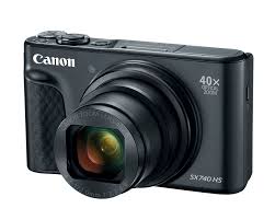 Canon PowerShot SX740 Digital Camera w/40x Optical Zoom and 3 Inch (7cm) Tilt LCD - 4K Video, Wi-Fi, NFC, Bluetooth Enabled - Black